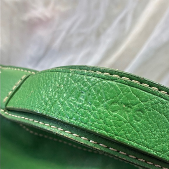 Vintage Michael Kors Vibrant Green Leather Bag - Picture 4 of 10